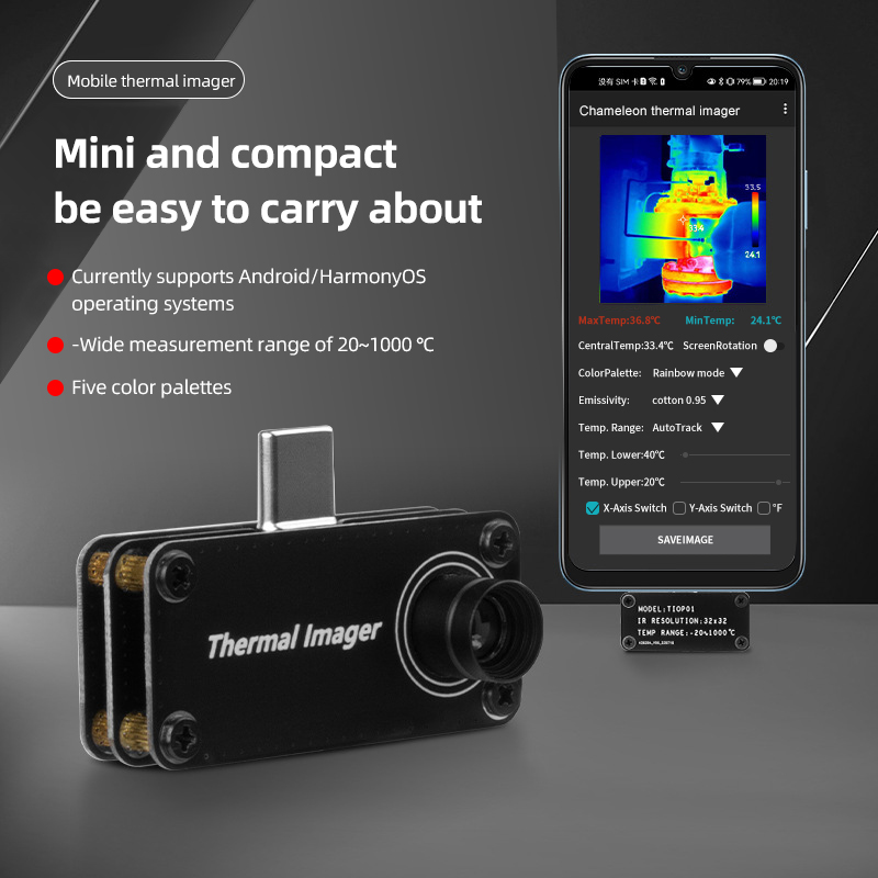 Tiop01 Thermal Camera - TIOP01 Тепловизор Инфракрасная камера ночного видения