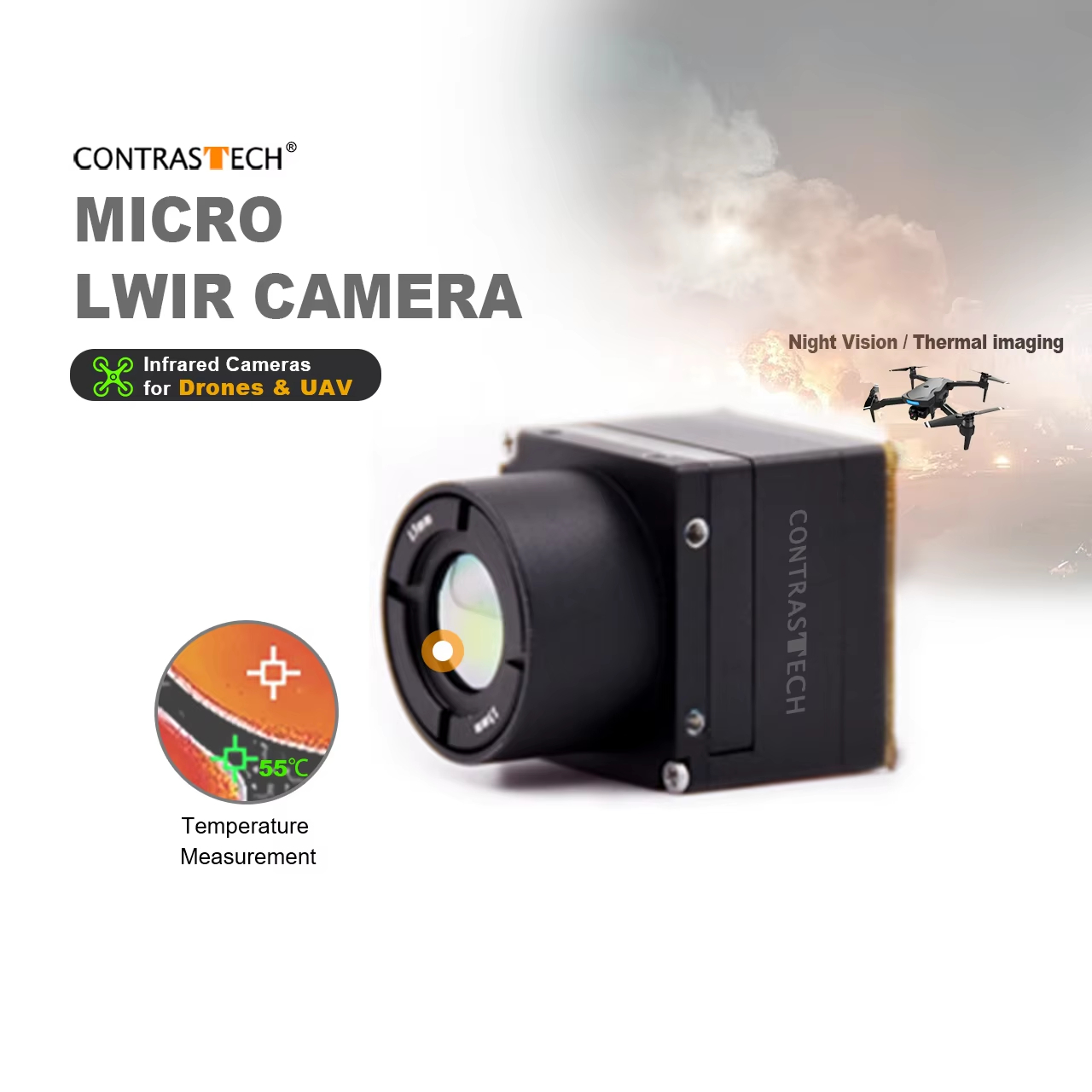 Thermal Module 640X512 Core - 640x512 LWIR без затвора, радиометрический тепловой