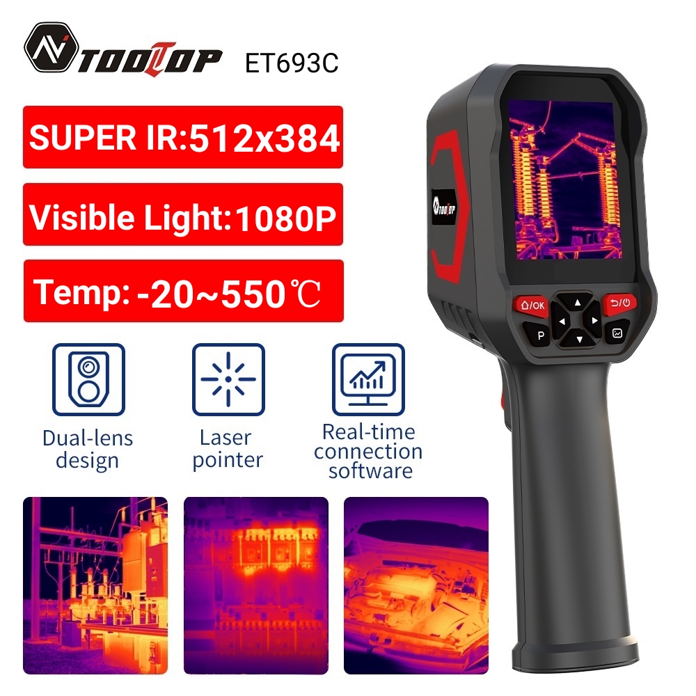 Nf 521 Thermal Imaging Camera - Тепловизор TOOLTOP ET693C Super IR 512x384