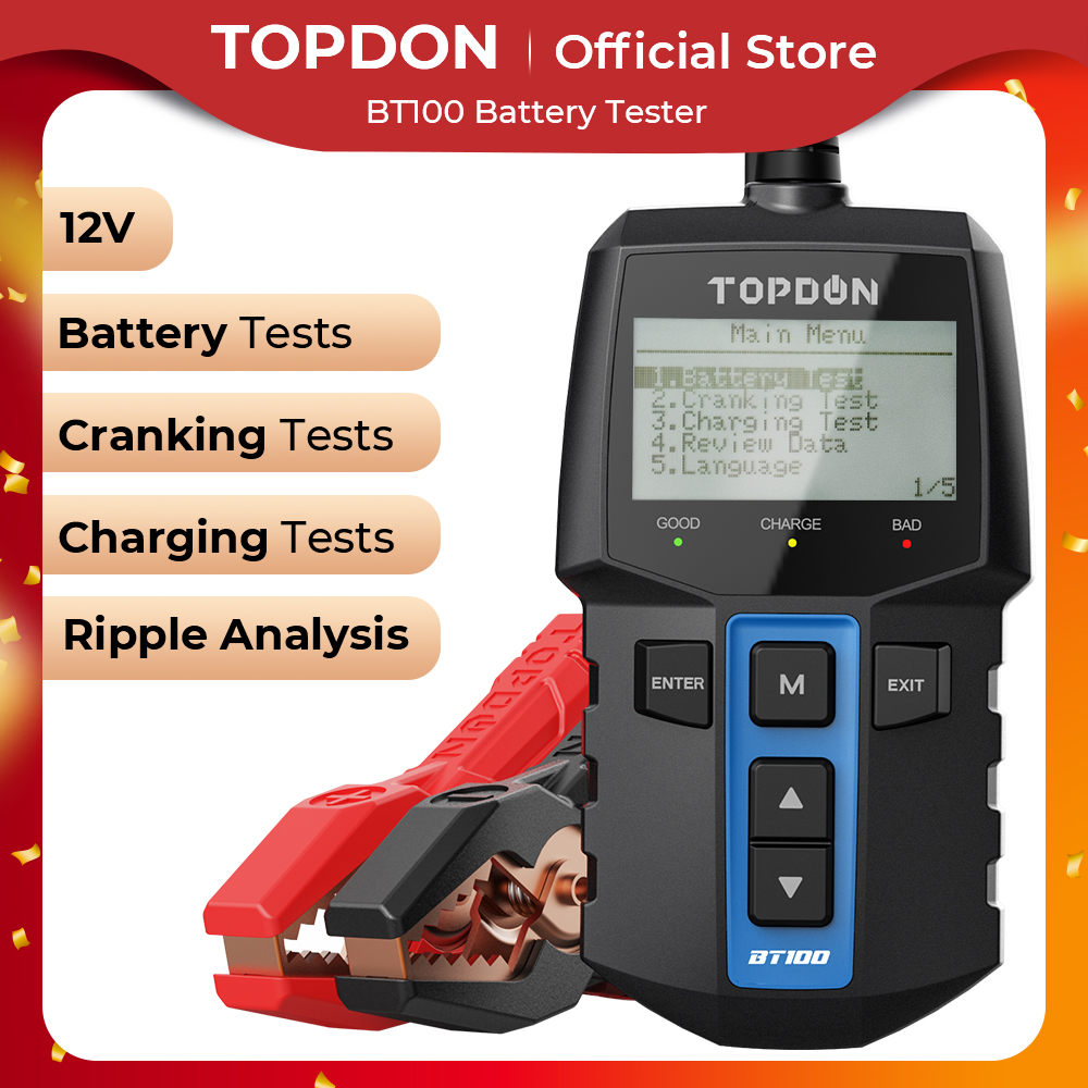TOPDON BT100 12 В тестер автом – обзор и цена Topdon Tc001 Thermal Camera