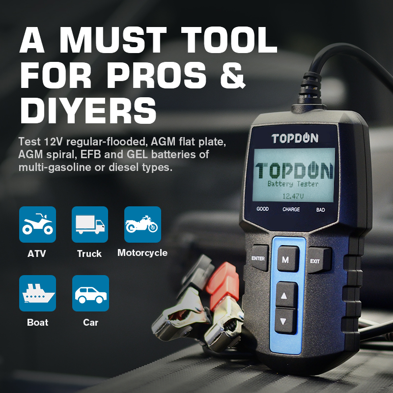 TOPDON BT100 12 В тестер автом – обзор и цена Topdon Tc001 Thermal Camera