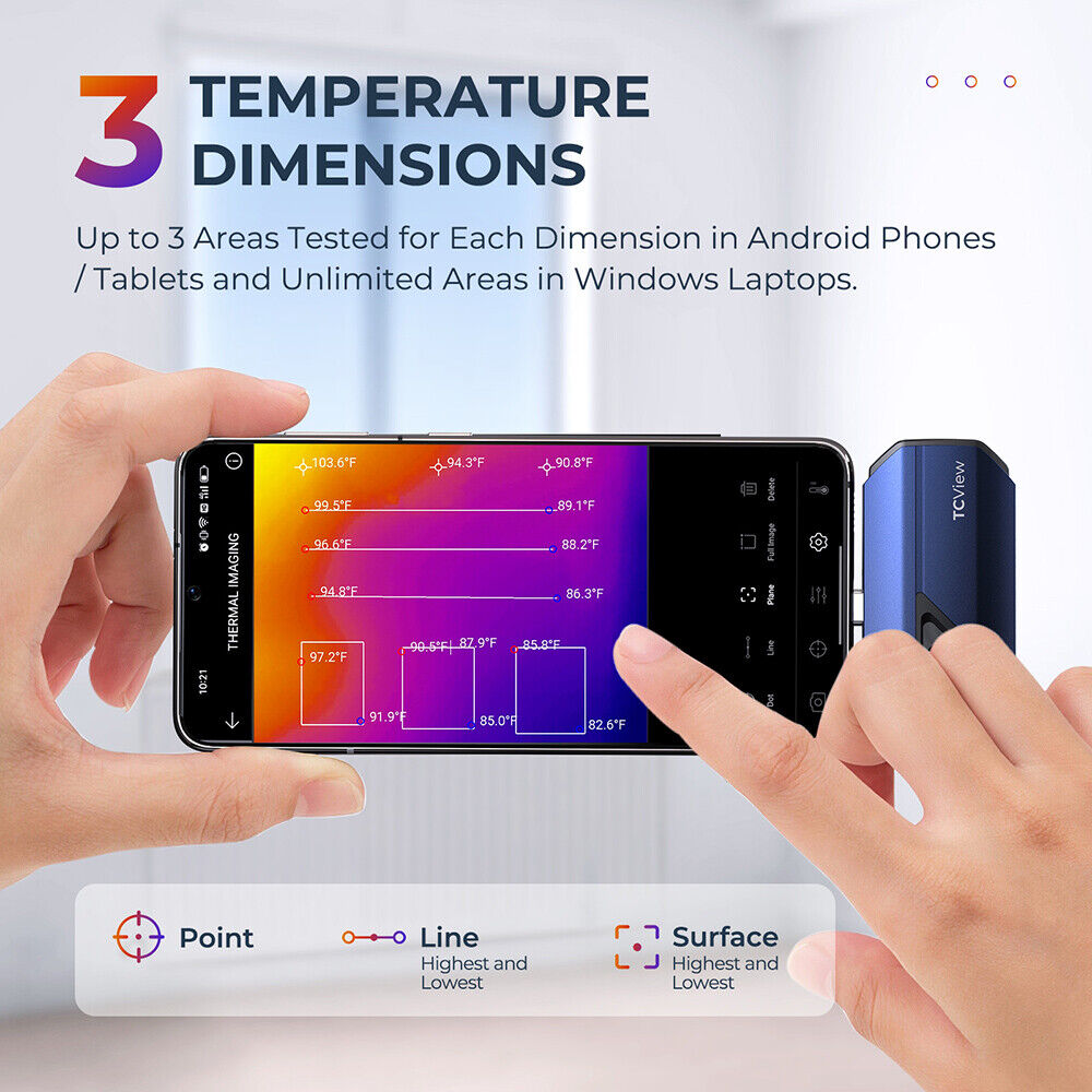 TOPDON TC001 Тепловизионная ка – обзор и цена Thermal Imaging Camera 256X192