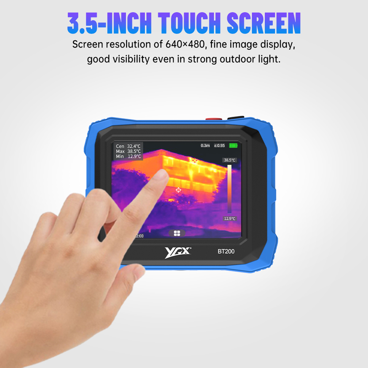Тепловизор YRX BT200 с плоской – обзор и цена Thermal Imaging Camera 256X192