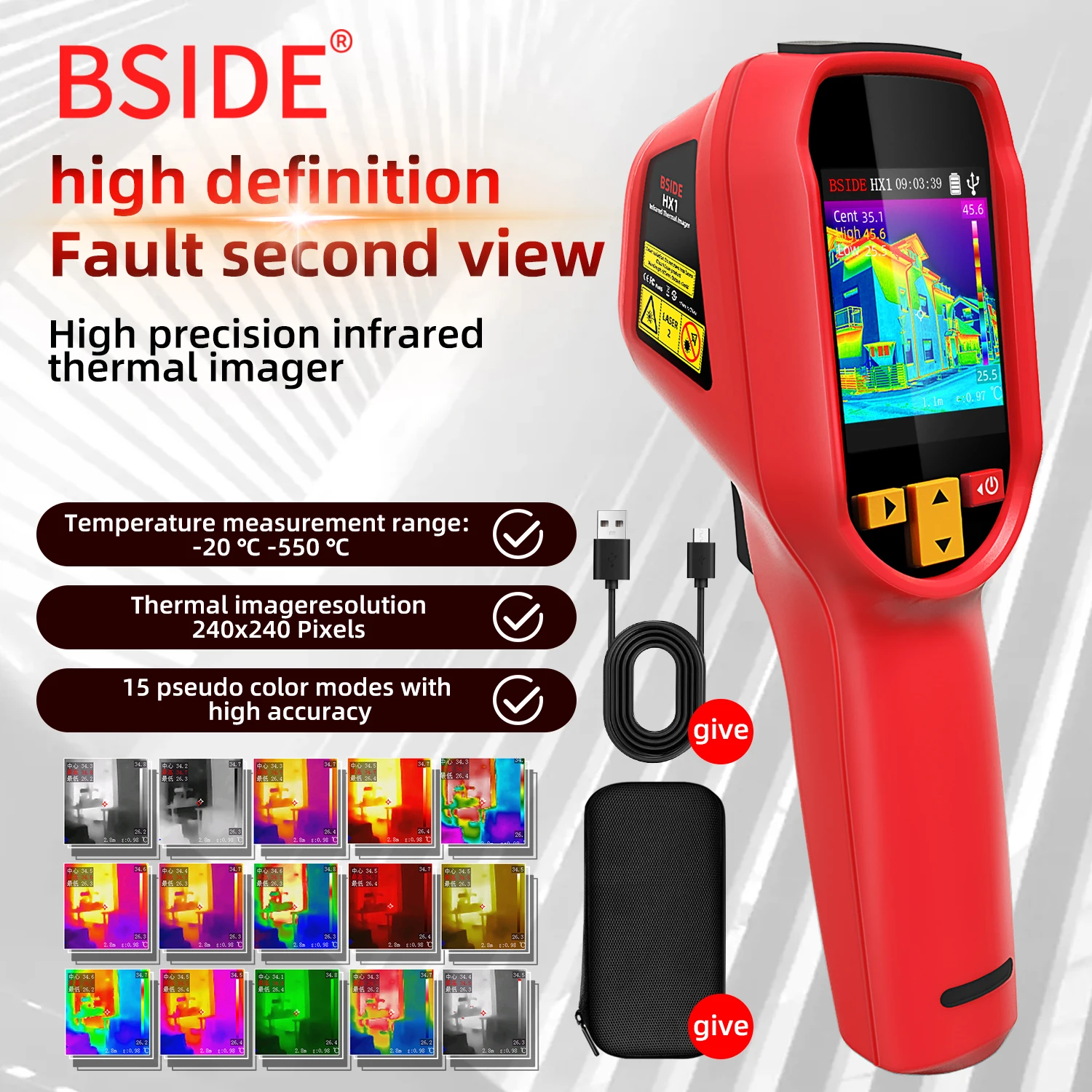 Тепловизор BSIDE HX1 240X240,  – обзор и цена Thermal Imager Pcb Repair