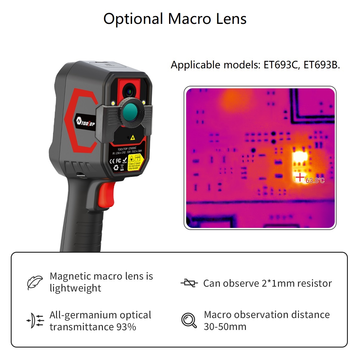 Тепловизор TOOLTOP ET693C Supe – обзор и цена Nf 521 Thermal Imaging Camera