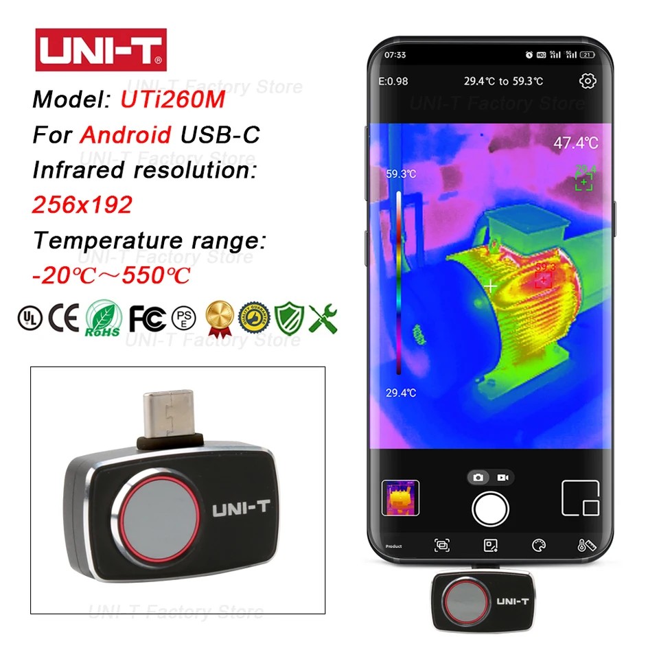 Инфракрасная тепловизионная ка – обзор и цена Thermal Imaging Camera 256X192